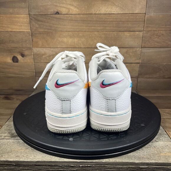 Nike Air Force NBA 1 '07 LV8 EMB GS 75th Anniversary Fiesta Shoes 4.5Y Womens 6 - Picture 4 of 10